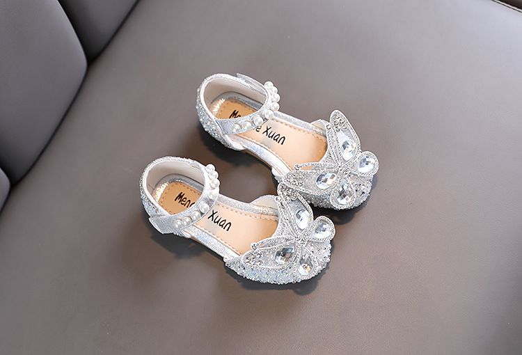 Kleine und große Kinder Tanzschuhe Einzelschuhe Showschuhe Prinzessin Lederschuhe Schleife_voghion.com