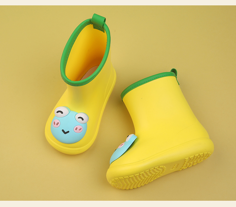 Regenstiefel für Mädchen und Jungen, niedliche Tiere, für draußen, wasserdicht, rutschfest, Gummistiefel für kleine Kinder, Motorrad-Regenstiefel_voghion.com
