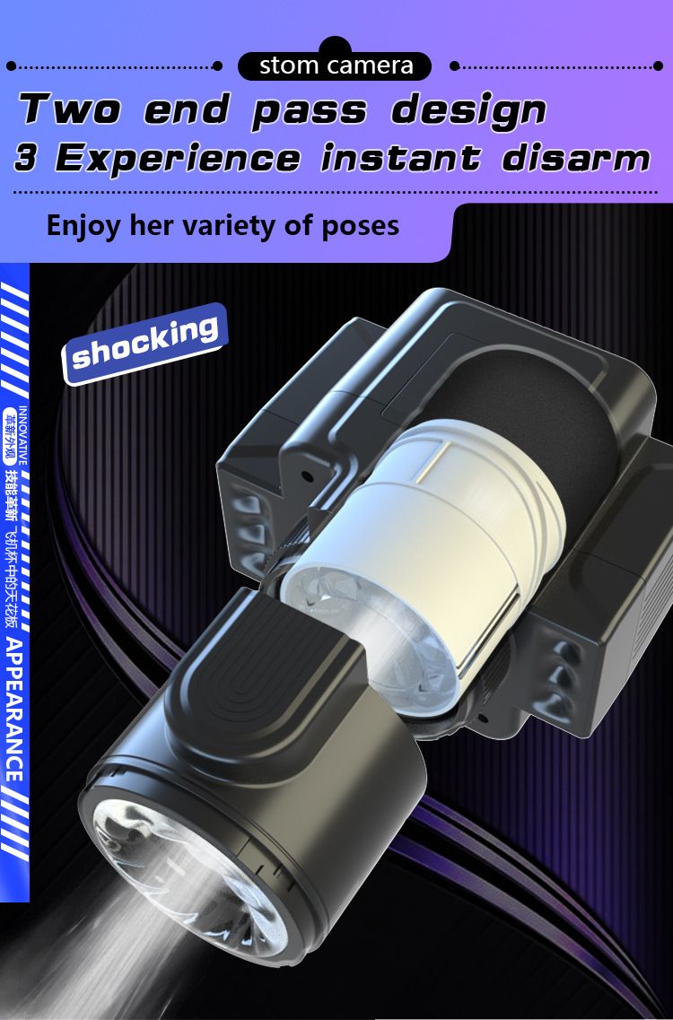 Telescopic Rotating Vibration Camera Airplane Cup Male Penis Insertion Masturbation Massage Through D06B Adult Sexual Products_voghion.com