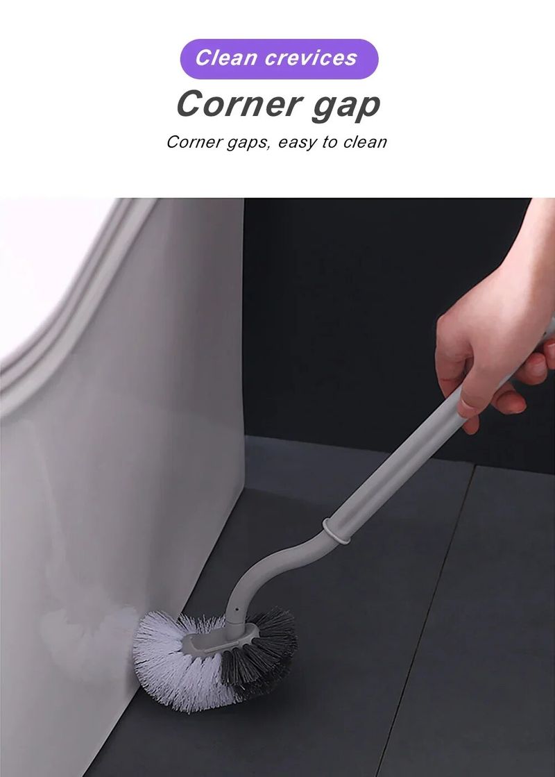 Scopino per WC con manico lungo; Scopino per WC; Pulizia WC a parete; Pulizia WC senza angoli morti_voghion.com
