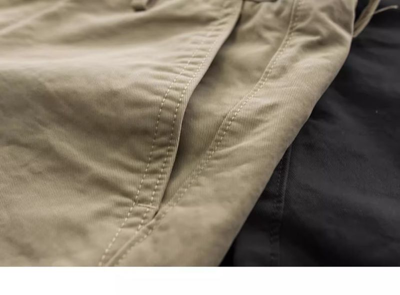 "Men's Korean Style Summer Work Shorts – Loose Fit Pure Cotton Casual Shorts With Drawstring For Outdoor & Office Wear"_voghion.com