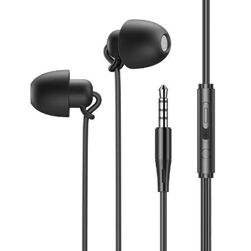 Sleeping Earphone 3.5mm Type-c In-Ear Earbud HiFi Soft Silicone Headset With Mic Noise Cancelling Headphone For Children Adult_voghion.com