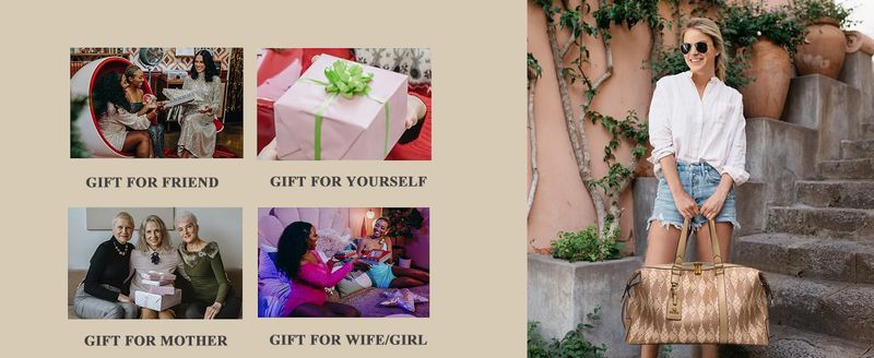 KingTo Large Travel Duffle Bag Trendy Weekender Overnight Bag For Women - Carry On Tote For Gym, Luggage, Sports Outdoors_voghion.com