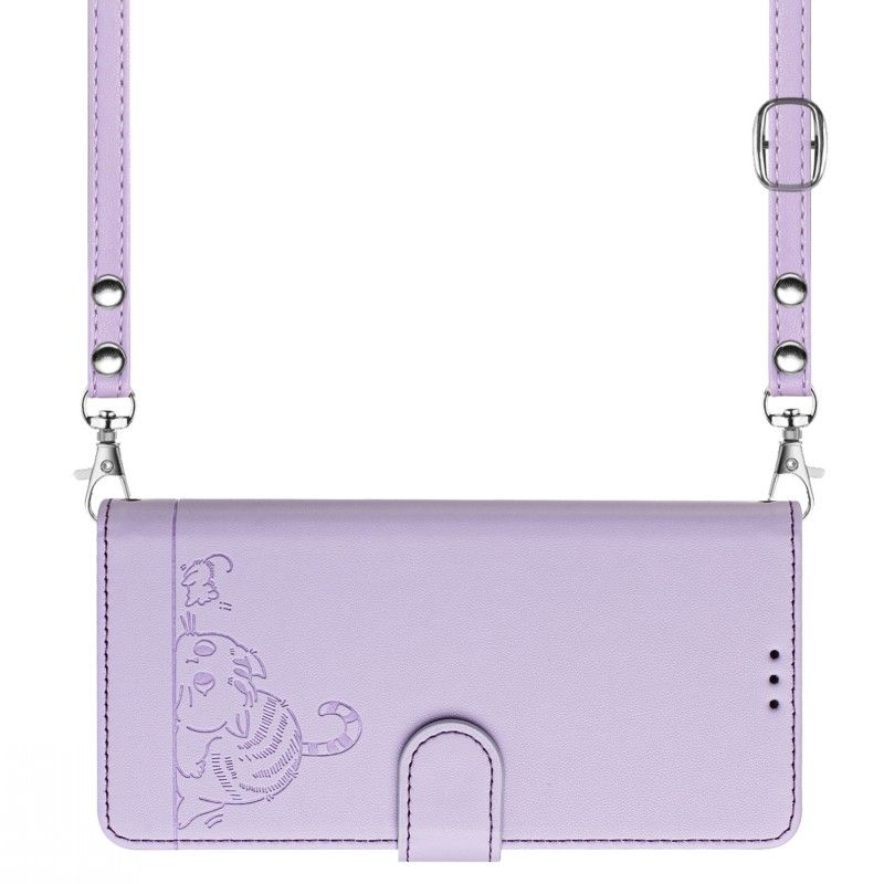 Husă din piele cu portofel tip crossbody pentru Motorola Moto Edge 50 G Stylus Play Power G54 G84 G34, cu design elegant și stilat, tip portofel tip card_voghion.com