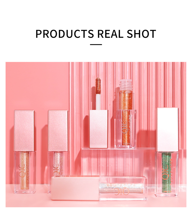 Skønhed Sundhed Qic Qi Ni Color Otte Farver Sparkling Eye Shadow Flydende Diamond Flash Eye Silkworm Bright Pearl Flydende Øjenskygge_voghion.com