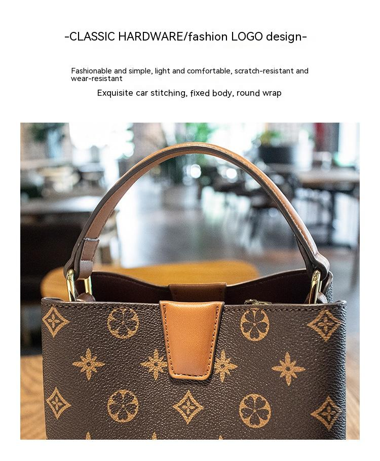 2023 New Trendy and Advanced Water Bucket Bag Fashion Age Reducing Crossbody Bag Fashionable Handheld Shoulder Bag_voghion.com