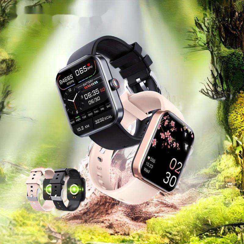 Blood Glucose Monitoring Smartwatch - Fitness Tracker With Blood Pressure, Blood Oxygen Tracking - Heart Rate Monitor | Calorie Step Counte_voghion.com