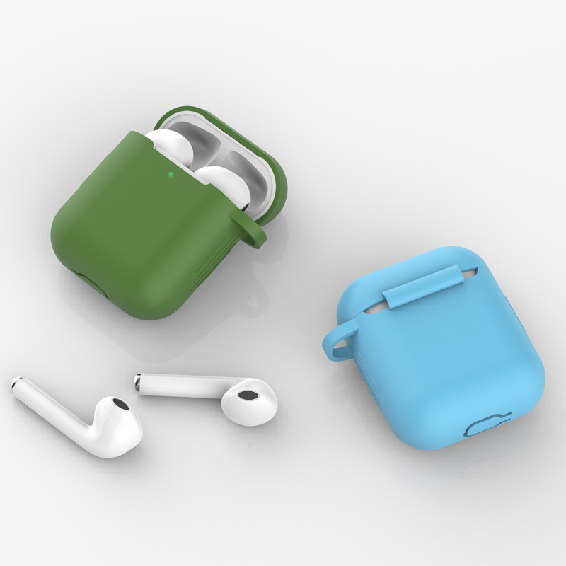 Estojos de silicone para Airpods 1 2 Capa protetora universal para fone de ouvido sem fio substituível para Apple AirPods 1 2_voghion.com