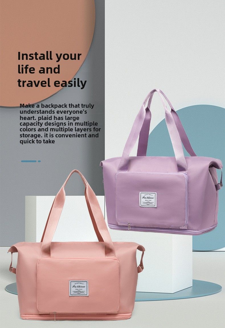 Noua geantă de fitness pentru yoga, geantă de expansiune, geantă uscată și umedă separată, portabilă, crossbody, geantă de înot cu dublă utilizare, geantă de călătorie pentru sporturi în aer liber_voghion.com