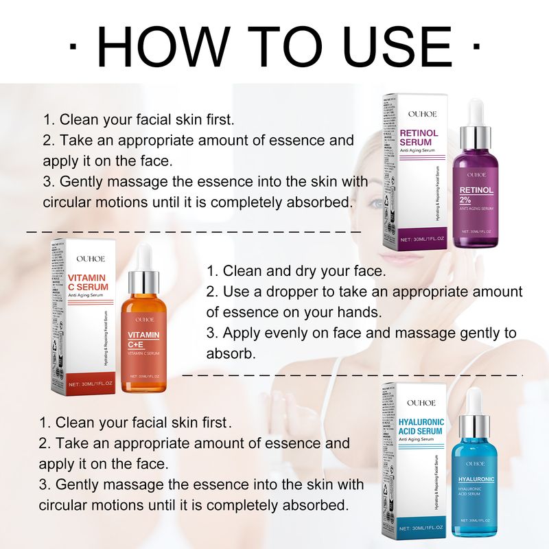 OUHOE Grape Fruit Essence, Moisturizing, Tender, Firming, Smoothing, Fine Lines And Anti-Wrinkle Skin Care Essence_voghion.com