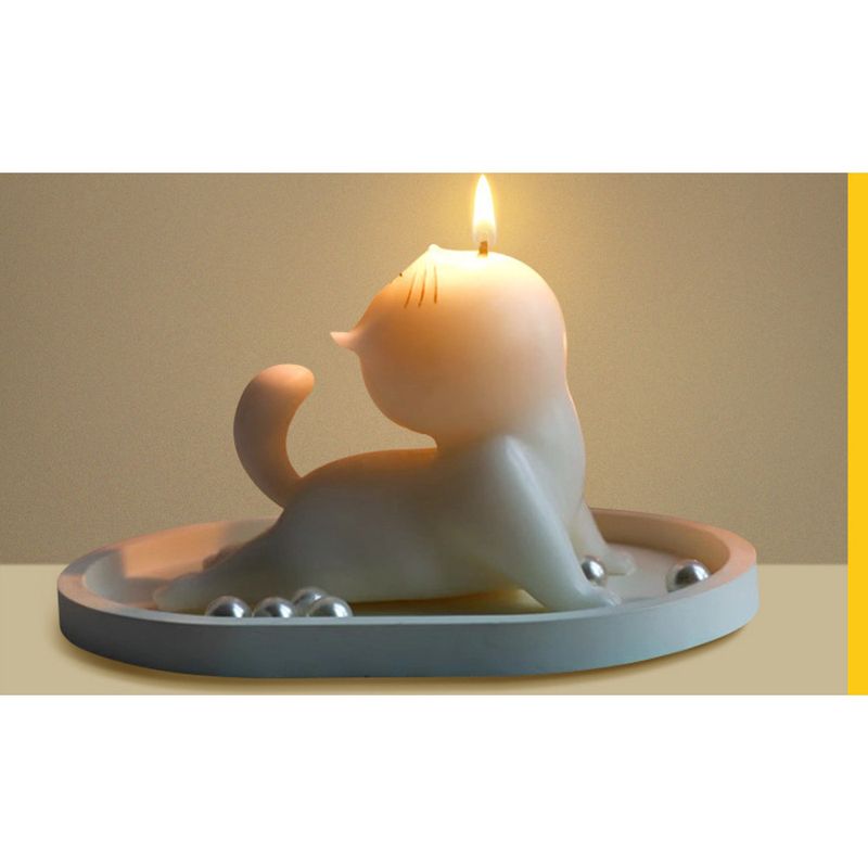 Ins Yoga Katze geformt Aromatherapie Kerze Ornament Nische High-End-Atmosphäre Duft Geschenk Souvenir_voghion.com