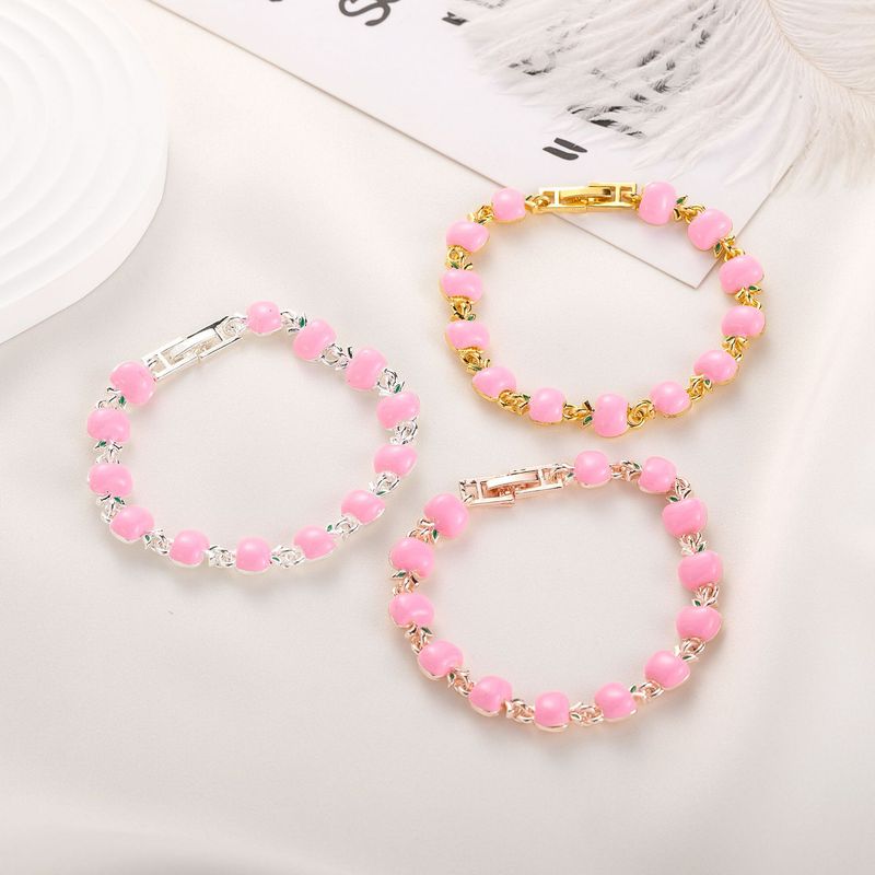 Nouveau bracelet goutte d'huile de pomme coloré frais et mignon_voghion.com