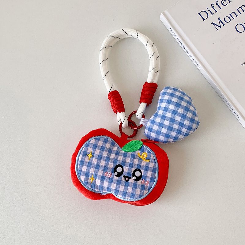 Bolsa de moedas fofa de desenho animado para estudantes, bolsa de armazenamento para fone de ouvido Bluetooth, chaveiro, pequeno pingente, mochila, decoração para pendurar_voghion.com