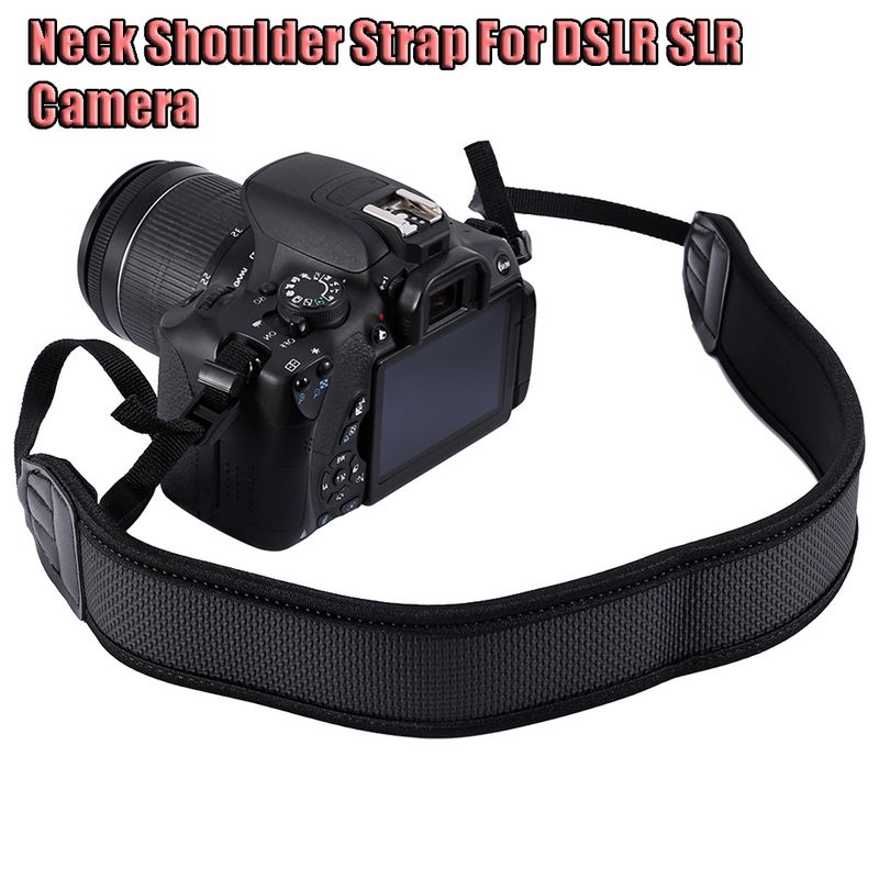 4 Nikon Sony Fujifilm Instax Skid Proof Adjustable Neoprene Neck Shoulder Strap For DSLR SLR Camera Sling Belt_voghion.com