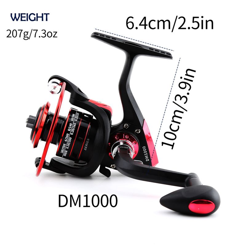Conjunto de vara e carretel vermelho, kit de equipamento de pesca, isca de arremesso longo, isca macia e dura, linha de anzol_voghion.com