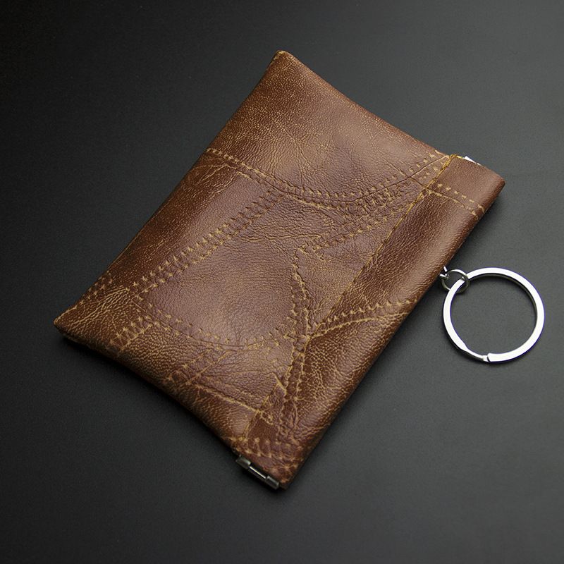 PU Unisex Key Holder Protective Cover Small Leather Case Driver's License Storage Coin Purse Large Capacity_voghion.com