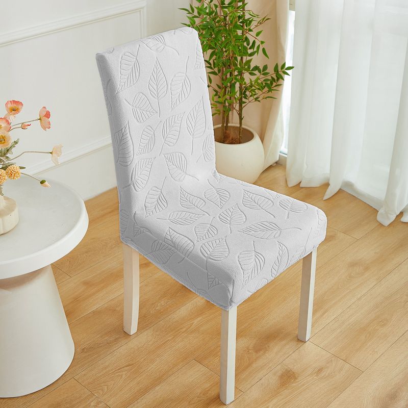 Coprisedie da pranzo elastiche ed elastiche, con motivo a foglie, antipolvere, antiscivolo, decorative, per casa, cucina e ufficio._voghion.com