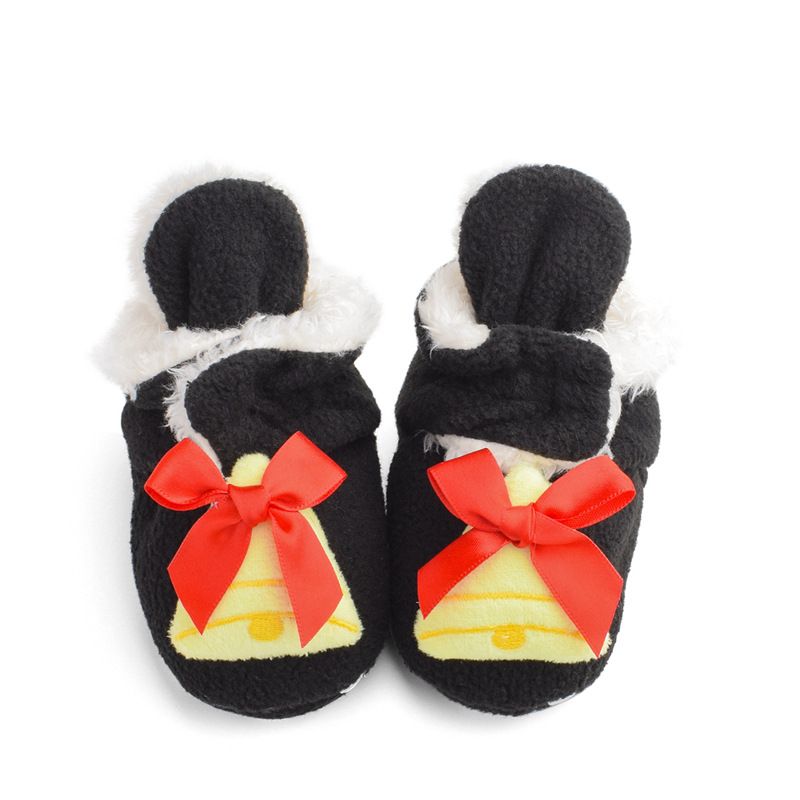 Winter Christmas cotton boots with plush and thickened baby shoes, soft soled walking shoes for 0-1 year old M030_voghion.com