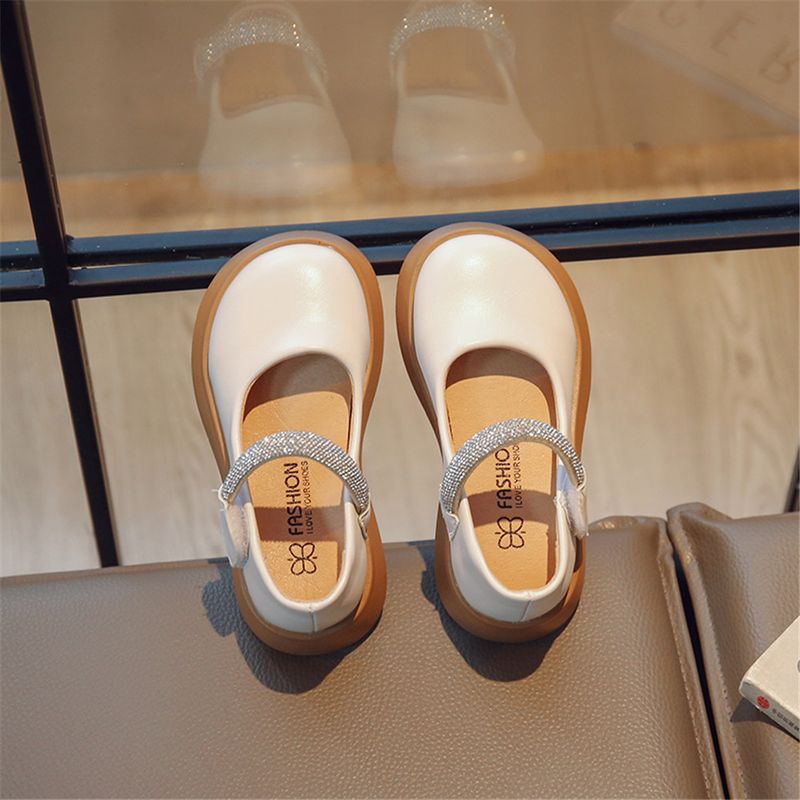 Pantofi de toamnă pentru fete Laofers crystal Morden, din piele în trei culori, pentru copii, 26-37, cu vârf rotund, fără slip, pentru școală, dulci pentru copii_voghion.com