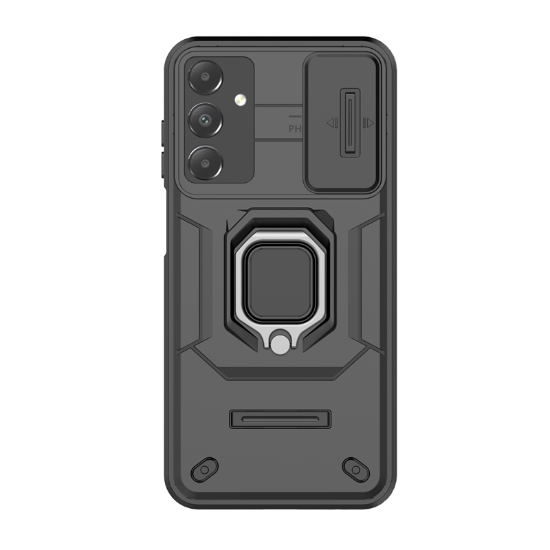Funda protectora para cámara deslizante para teléfono Samsung Galaxy A15 A25 A35 A55, funda con anillo con soporte magnético para A 15 25 35 55_voghion.com