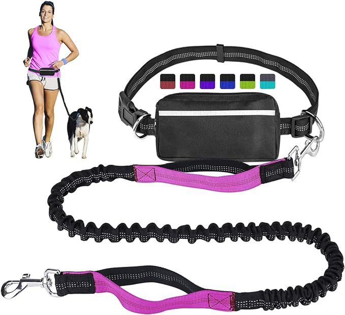 New Pet Traction Rope Set Reflective Night Running Sports Waist Bag_voghion.com