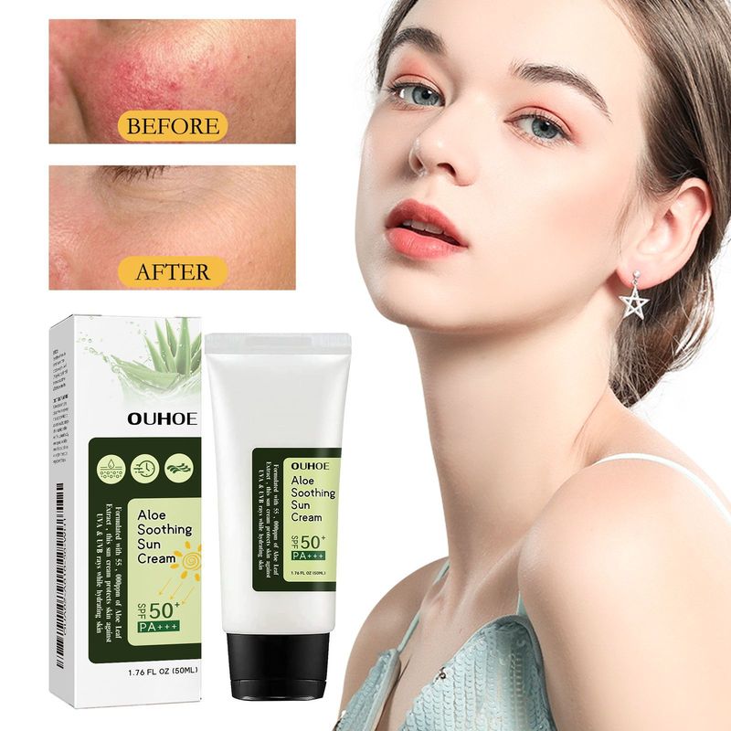 Aloe vera UV-szűrős, könnyű és frissítő, nem zsíros hidratáló védőkrém_voghion.com