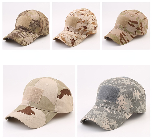 Kamuflāžas beisbola cepures āra taktiskās militārās armijas tētis kravas autovadītāju cepures pārgājienu džungļos medības Camo snapback cepures sievietēm vīriešiem_voghion.com