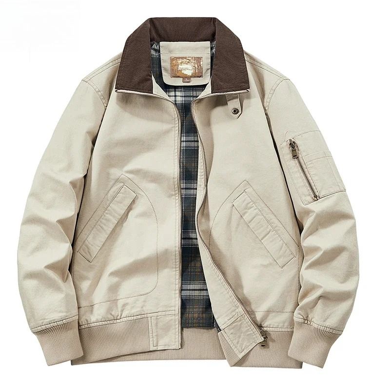 MA1 Cotton WorkJacket Men's Retro Green Plus Size Denim Jacket 2024 Spring MA-1 Tactical Windproof Baseball Suit Coat_voghion.com