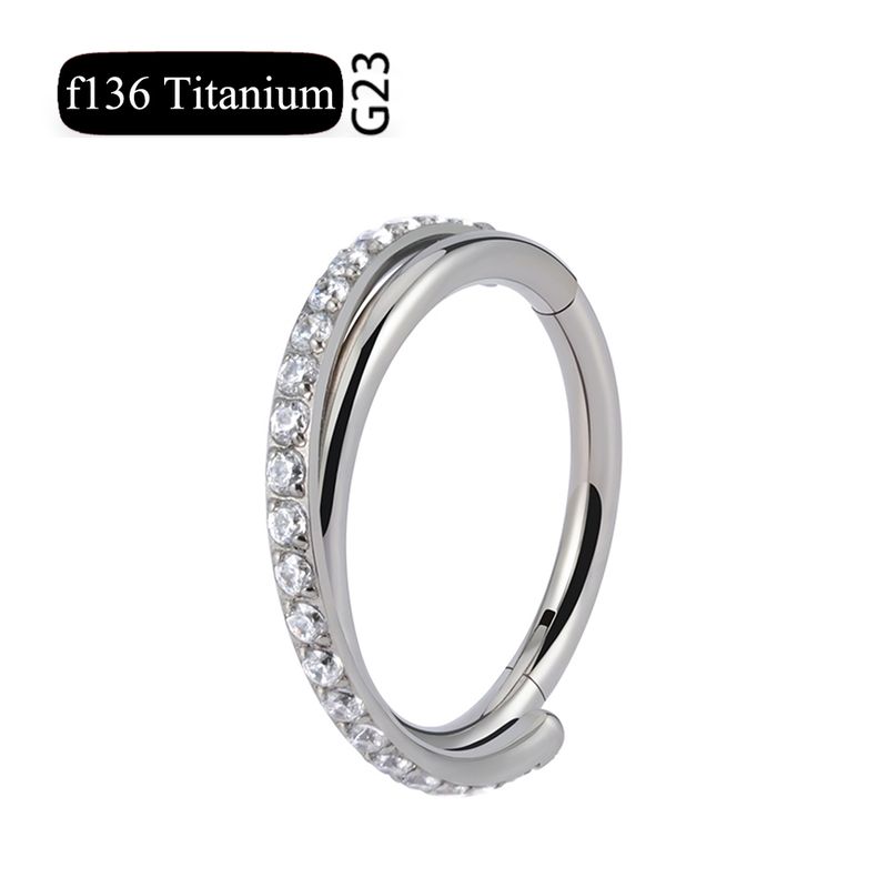 ASTM F136 Piercing de Nariz de Titânio 16g Espiral de Orelha Argola Nariz Unha Cartilagem Brinco Dobradiça Diafragma Daith Anel Clicker Jóias Corporais_voghion.com