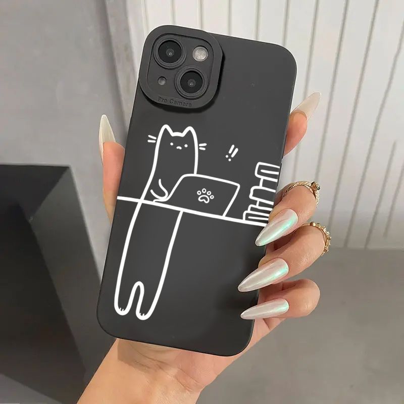 Capa de celular com estampa de gato e animal engraçado para Xiaomi Redmi Note 14 13 12 11 Pro Plus 4G 5G 12S 11S 10S Redmi 13C 14C_voghion.com