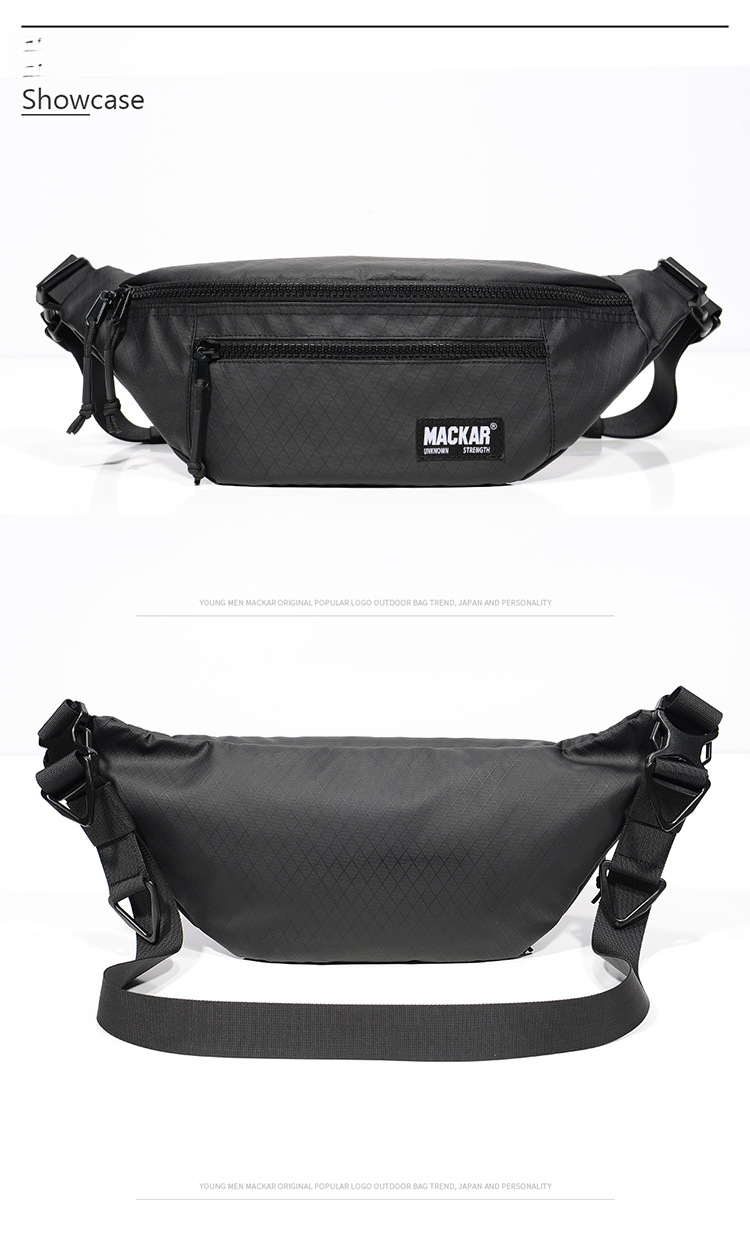 Fashionable new sports waist bag, single shoulder crossbody waterproof outdoor travel multifunctional bag_voghion.com