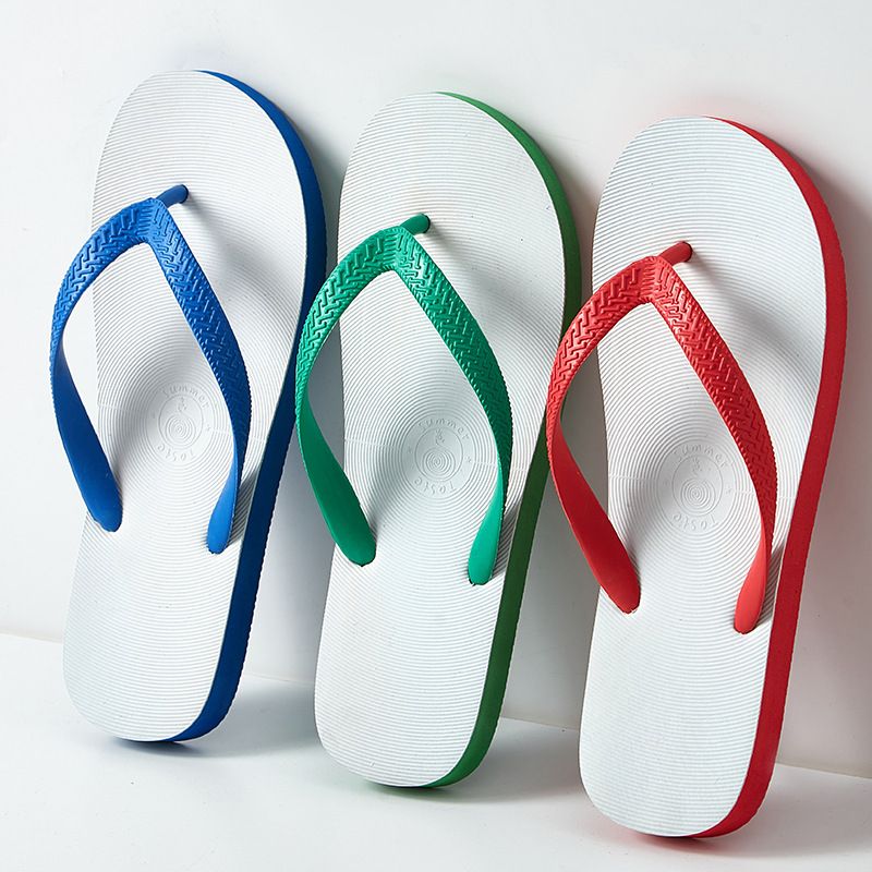 Tragen Sie personalisierte Strandsandalen auf Flip-Flops, Herrentrend, thailändische Persönlichkeit, Student Anti Slip, Social_voghion.com