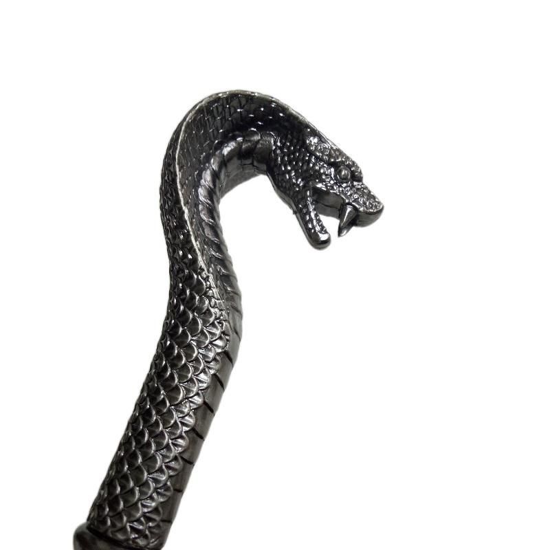 Snake-Head Luxury Walking Cane Walking Stick Cane Walking Canes Elegant Hand Crutch Vintage Walking Cane Self Defense Stick No Sword_voghion.com