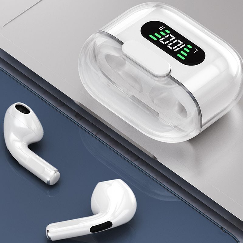 Nuevos auriculares M16Pro, inalámbricos por Bluetooth, auriculares internos tws, auriculares deportivos translúcidos de nave espacial de Ultra largo alcance_voghion.com