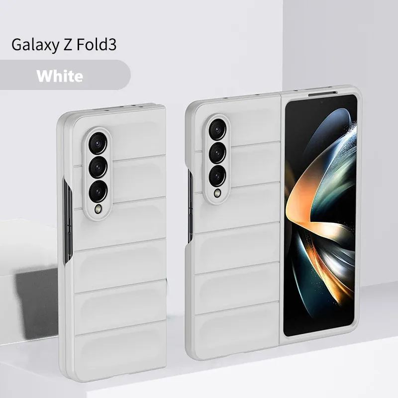 Modische, schlichte, matte Hülle in reiner Farbe für Samsung Galaxy Z Fold 7 6 5 4 3 5G, vollständiger Kamera-Stoßschutz_voghion.com
