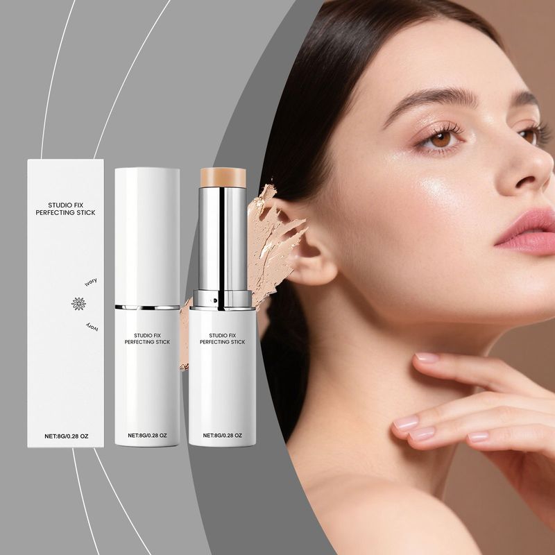 Elfenbeinweißer Concealer, täglich feuchtigkeitsspendend, klar, leicht, natürliches Finish, aufhellender Foundation-Stick_voghion.com