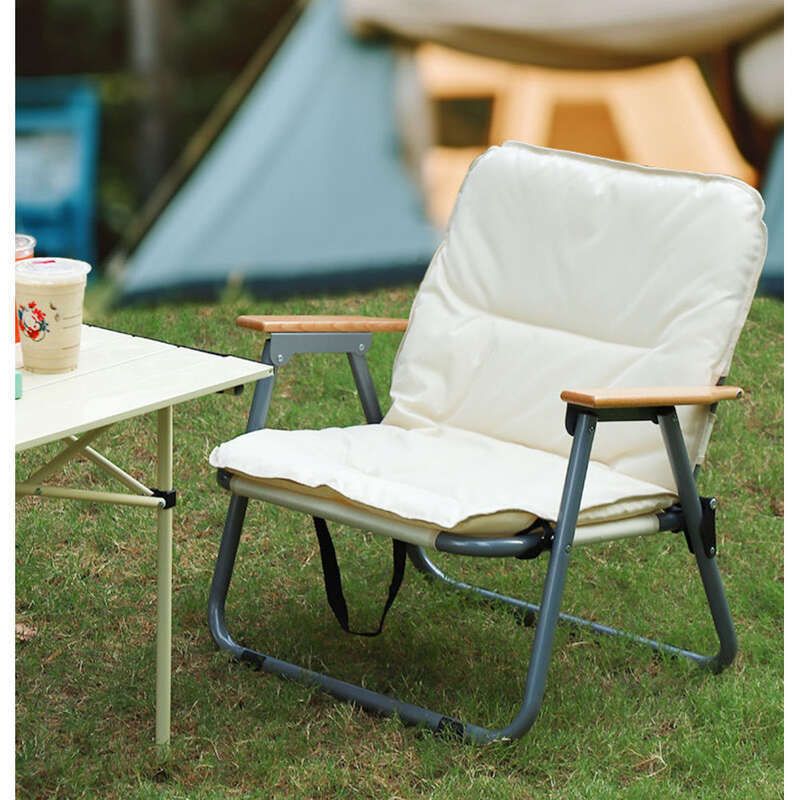 Canapea pliabilă de camping Ronghao poate sta sau culca cu pernă Recliner portabil, multifuncțional, pentru petrecerea timpului liber, pescuit._voghion.com
