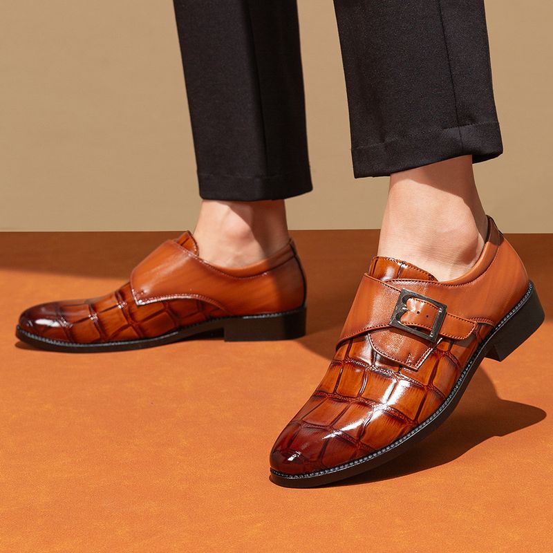 Men's Business Casual Dress Oxfords Formal Lace-Up Shoes for Office, Parties, and Daily Wear_voghion.com