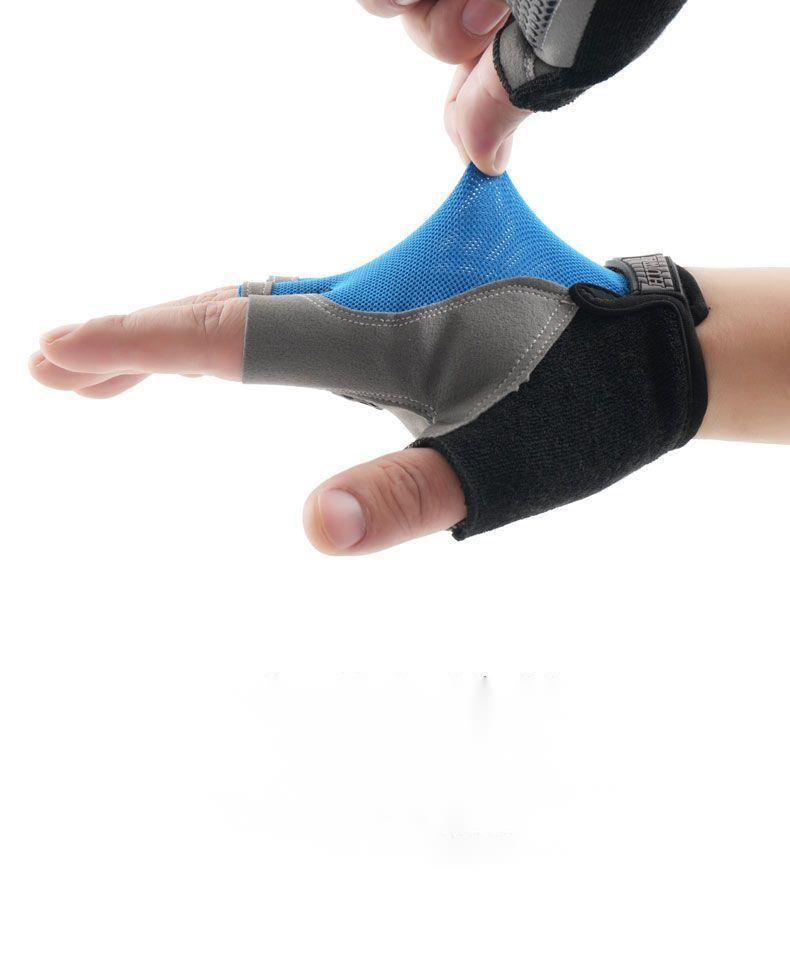 Barra per trazioni per ciclismo sportivo a mezze dita, resistente all'usura, per uomini e donne, per fitness all'aperto, anti-calli, ispessita e antiscivolo_voghion.com