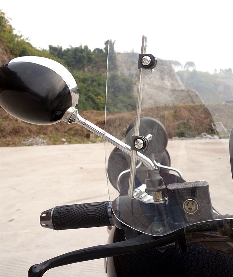 Parabrezza anteriore per scooter elettrico Lingying di grandi dimensioni, trasparente, HD, adatto a tutte le stagioni_voghion.com