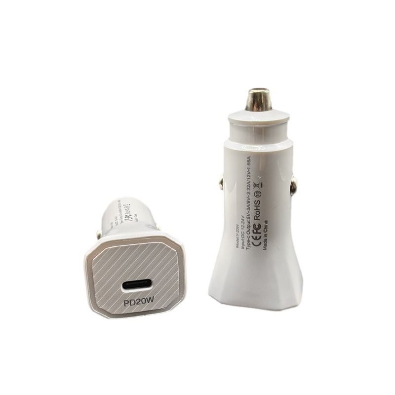PD20W Telefonladegerät Geeignet für 15Pro Schnelles USB-C-Autolade-Zigarettenanzünder_voghion.com
