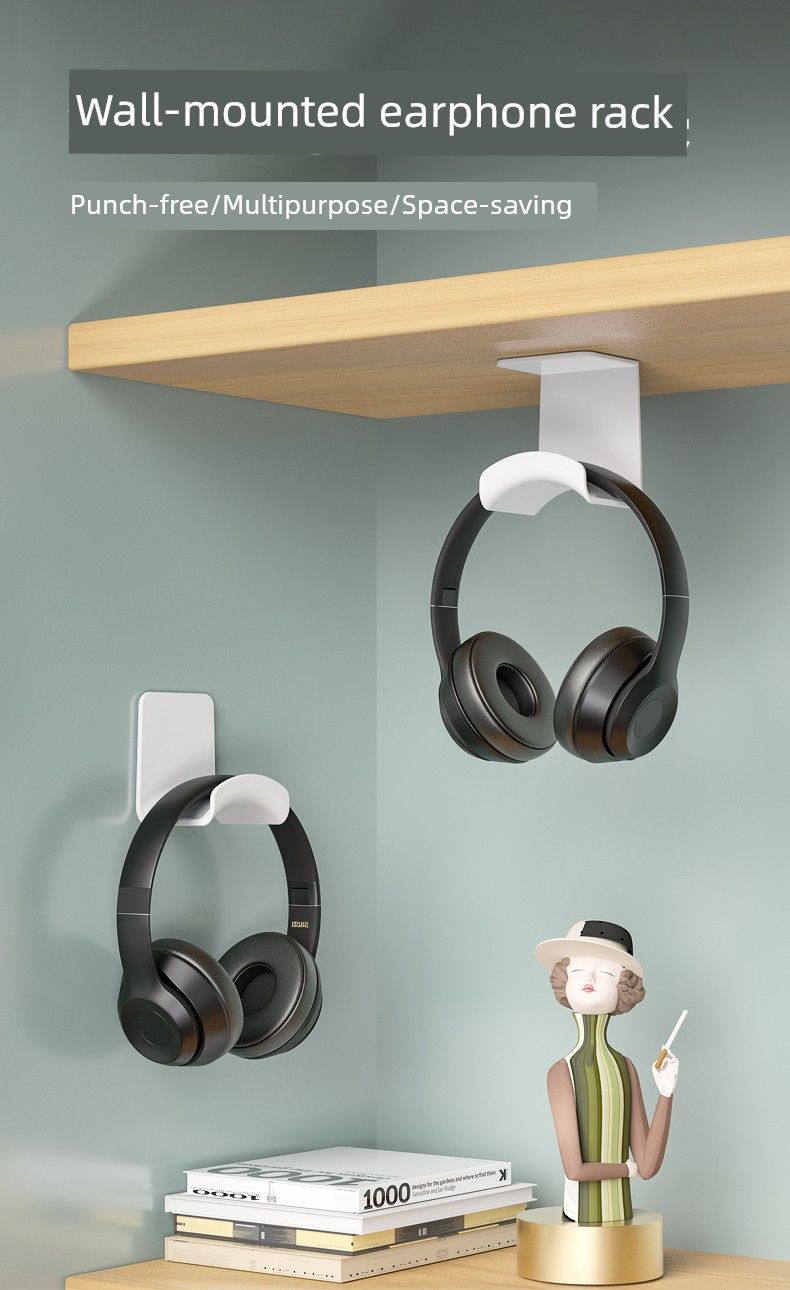 Bluetooth Computer Hook Dormitory Wire-Wrap Board Headphone Bracket_voghion.com