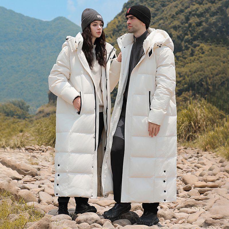 Cross-border Super Long To Ankle New Goose Down Autumn And Winter Couples Wholesale Men And Women The Same Loose Korean Version Casual Coat_voghion.com