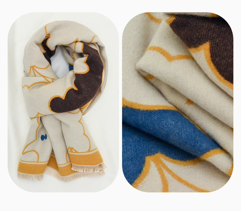 Sciarpe per bambini Sciarpa per bambini con simpatici cartoni animati per ragazzi e ragazze Bavaglino in cotone per bambini autunno inverno_voghion.com