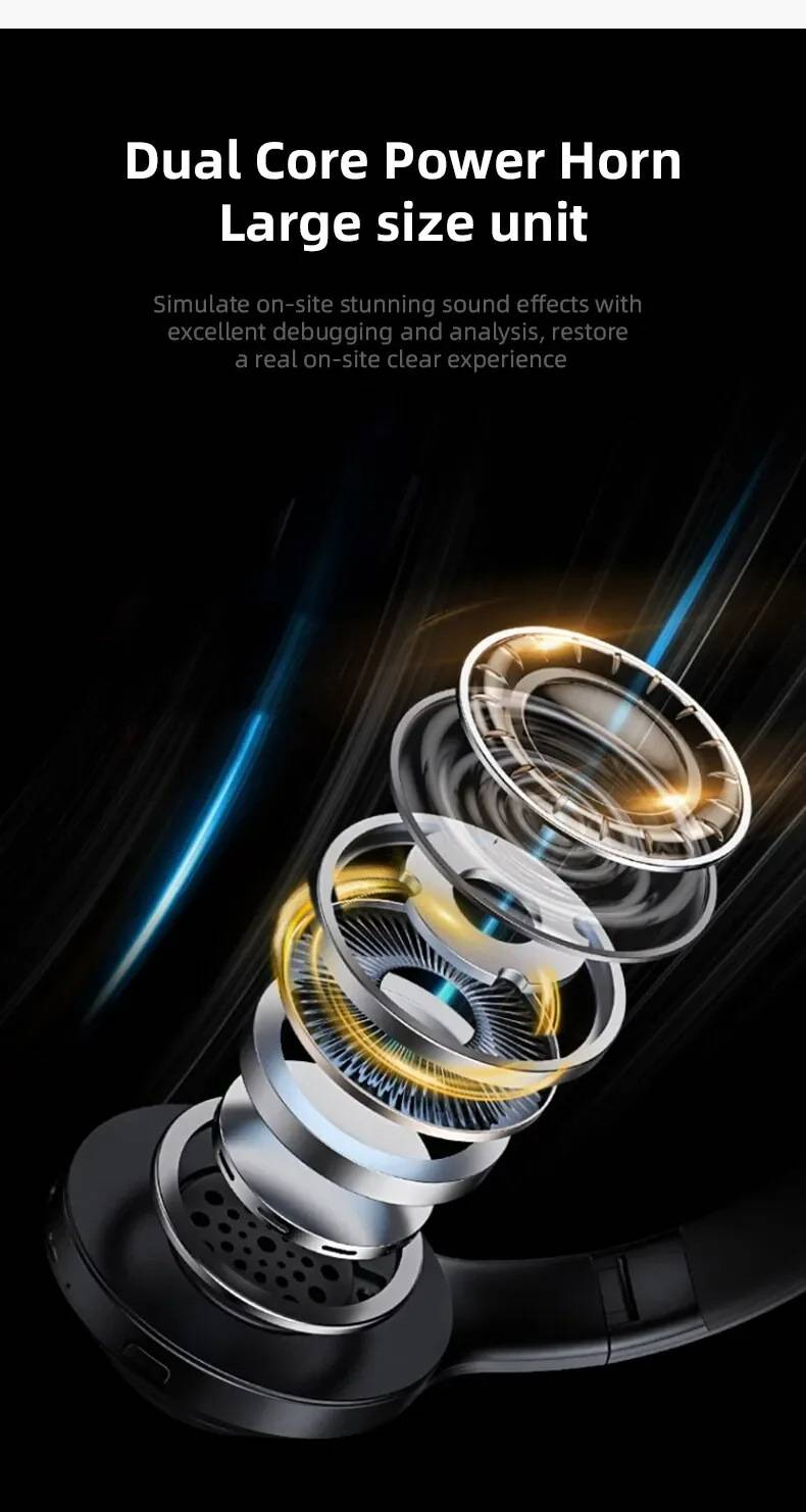 Casque Bluetooth sans fil supra-auriculaire P47 avec emplacement pour carte mémoire_voghion.com