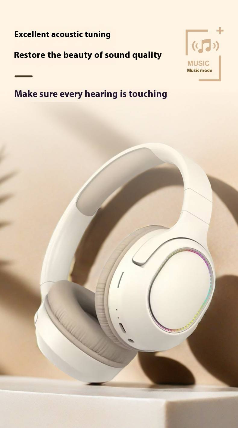 BH K3 Wireless Head Mounted Bluetooth V5.4 Headset Fantasy Light Effect Can Be Inserted TF Card_voghion.com