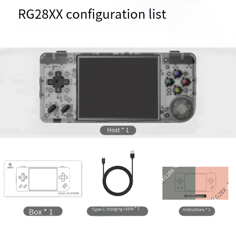 Video Game Consoles AMPOWN RG28XX Portable Retro Handheld DC Game Console Multimedia Handheld Nostalgic Arcade PSP_voghion.com