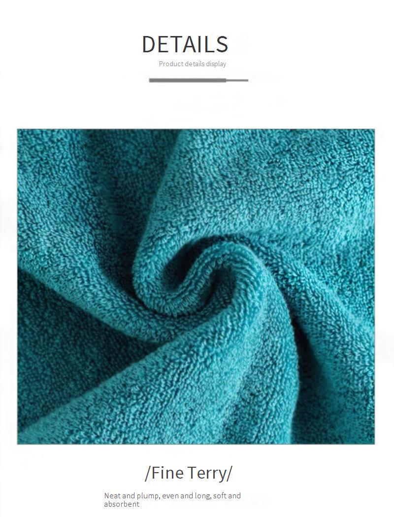 Hotellkvalitets bomullshandduk - 34x75 cm mjuk absorberande badhandduk för hemmabruk, 120 g hår- och ansiktshandduk_voghion.com