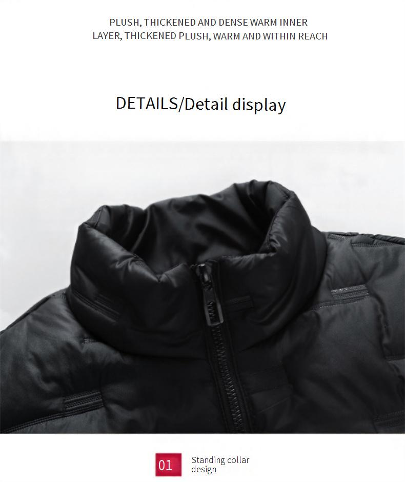Men's Multi-Pocket Stand Collar Vest Jacket - Lightweight Warm Fleece Lined Slim Fit Casual Outerwear For Winter (Grey/Black/Khaki, Sizes M-8XL)_voghion.com