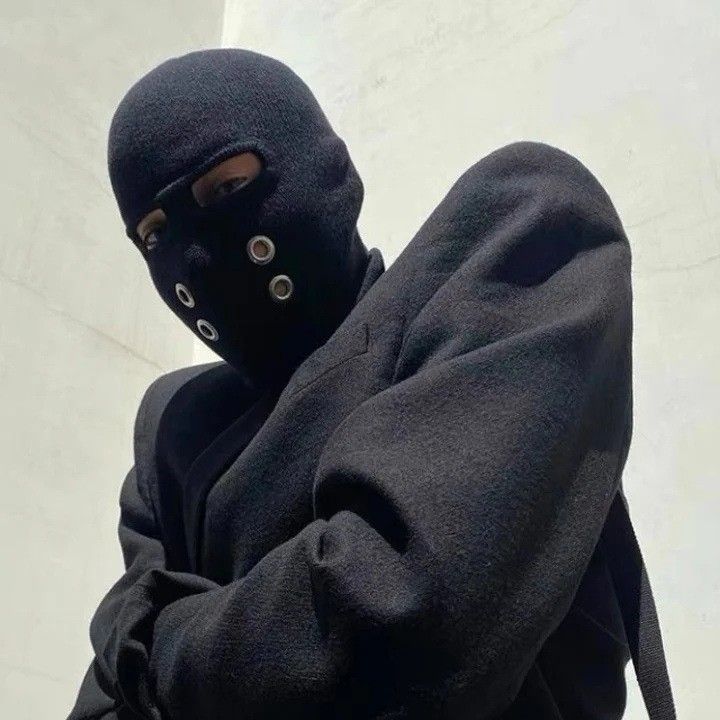 Herrenmützen Herbst und Winter Kleines Geldmuster Dreiloch-Strickmütze für Männer und Frauen Skimütze Erwachsenenmütze Warmer Nackenschutz Radfahren_voghion.com